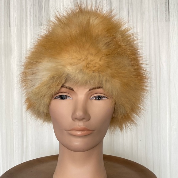 Source Unknown Accessories - Refurbish 100% Red fox fur hat! Size 22” circumference